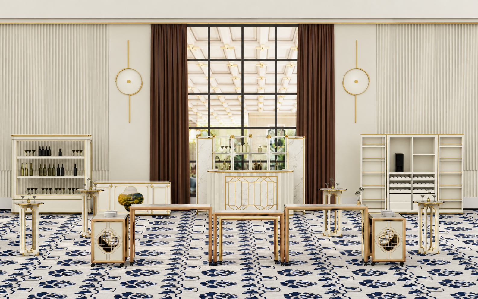 Front hall hospitality furniture setting