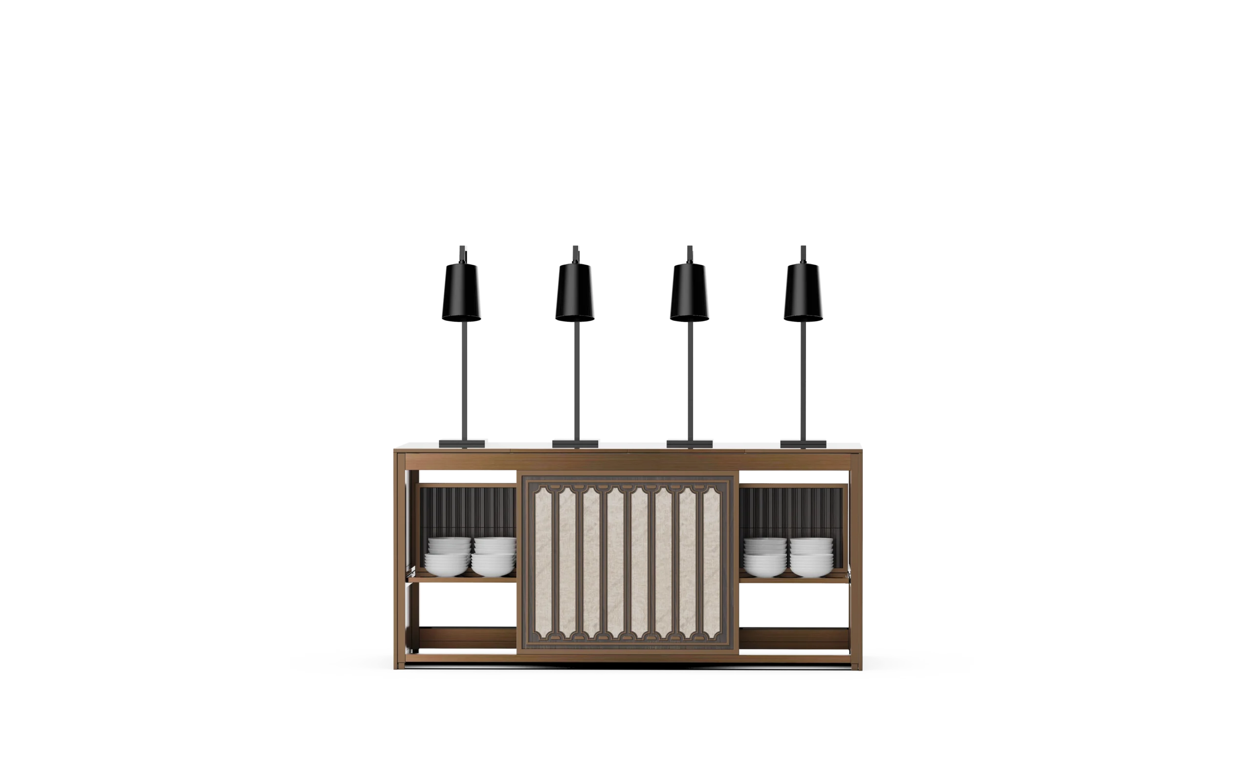 Concise Line #3 Mobile Buffet System — buffet station