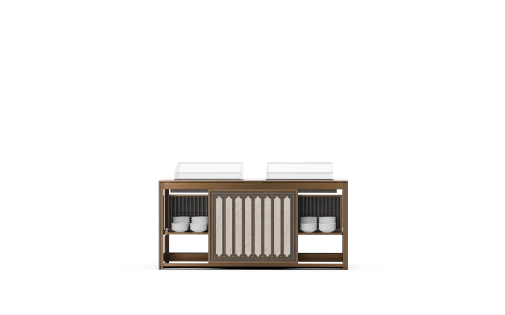 Seafood & Cold Display Station in Concise Line #3 Mobile Buffet System