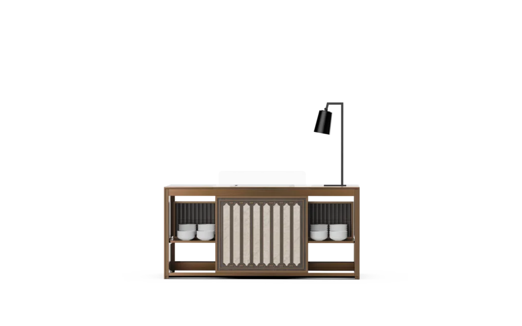 Carving & Roast Meat Station in Concise Line #3 Mobile Buffet System
