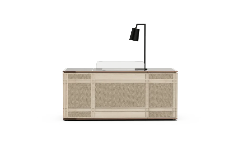 Carving & Roast Meat Station in Wood Grain Foldable Mobile Buffet System