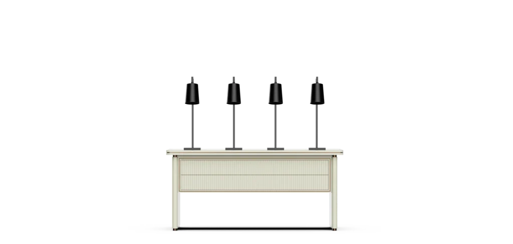 Insulated Buffet Station in Palace Series #1 - Ivory & Gold Mobile Buffet System