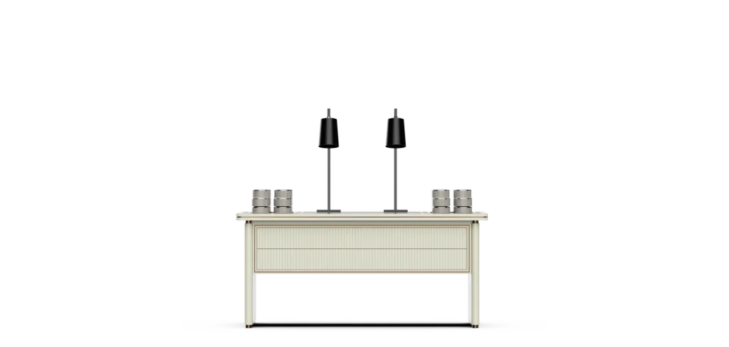 Dim Sum Station in Palace Series #1 - Ivory & Gold Mobile Buffet System