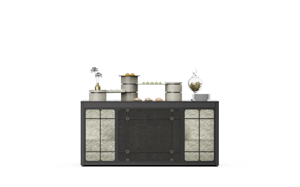 Flat-Top Buffet Station in Luxury & Elegance Series #1 Mobile Buffet System
