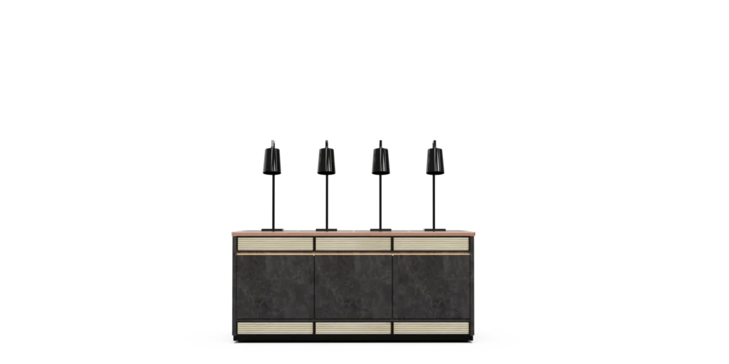 Luxury u0026 Elegance Series #3 Mobile Buffet System — service station or shared system view