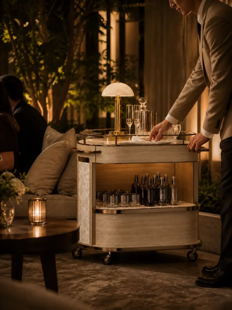 A service trolley completing an attentive guest moment