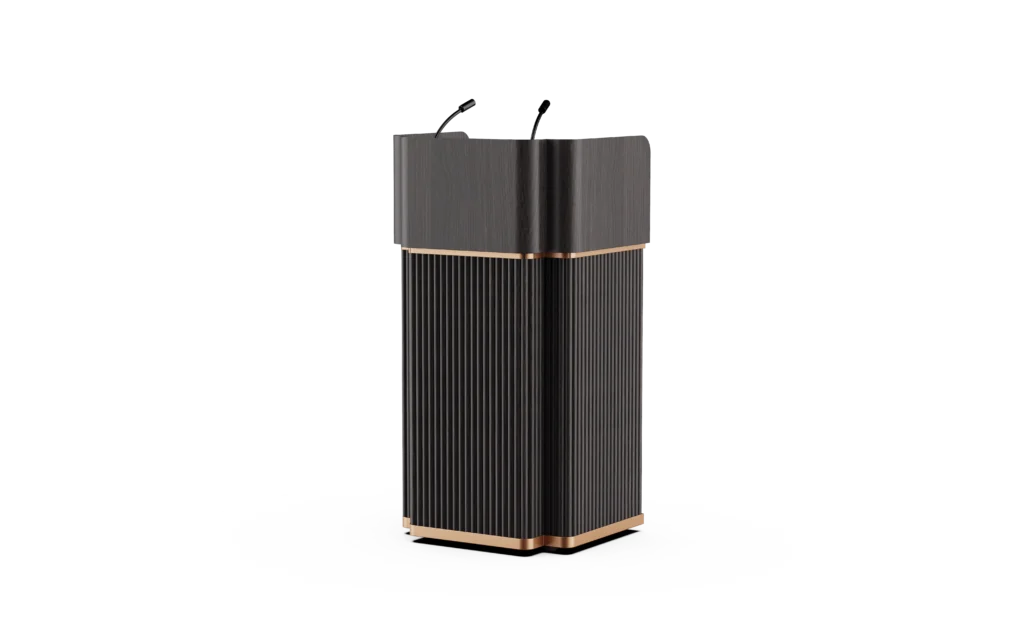 Podium - Height-Adjustable - Wood Finish Conference Lectern