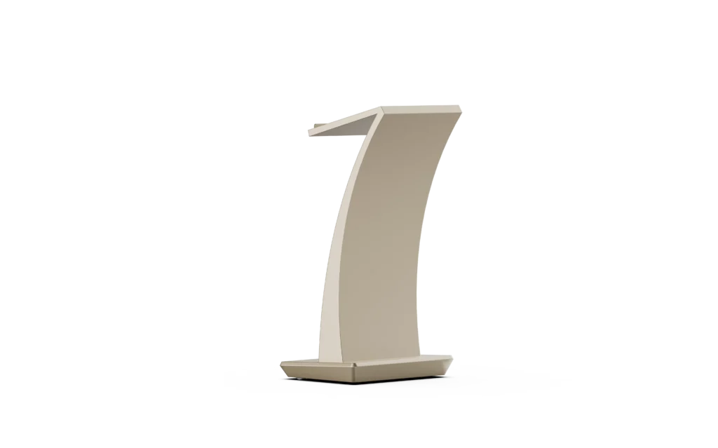 Podium - L-shaped - Modern Curved Lectern
