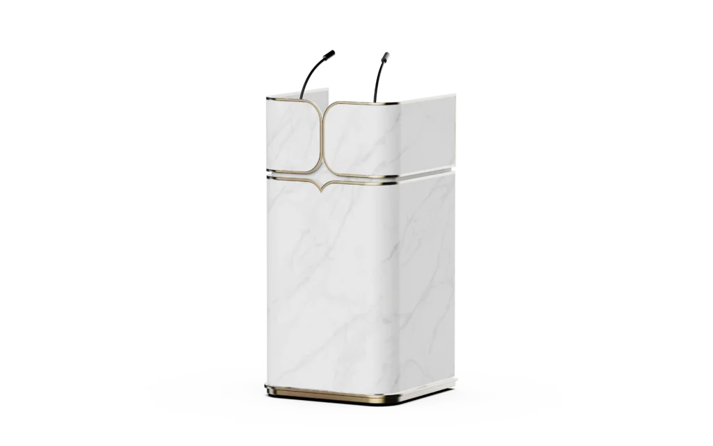 Podium - Height-Adjustable - Marble Finish Hotel Lectern