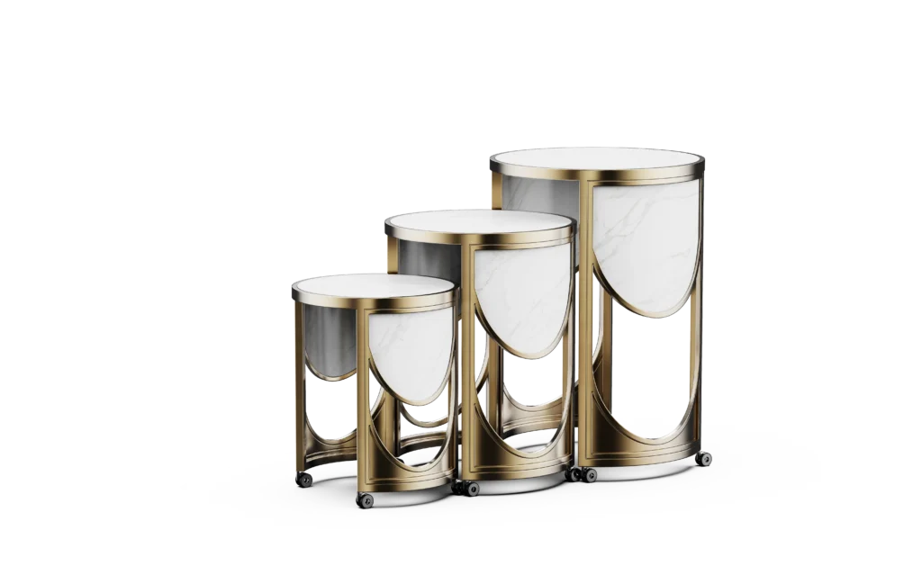 Round Tea Break Table - Nesting Set