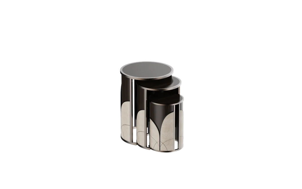 Round Tea Break Table - Nesting Set - Luxury & Elegance Series