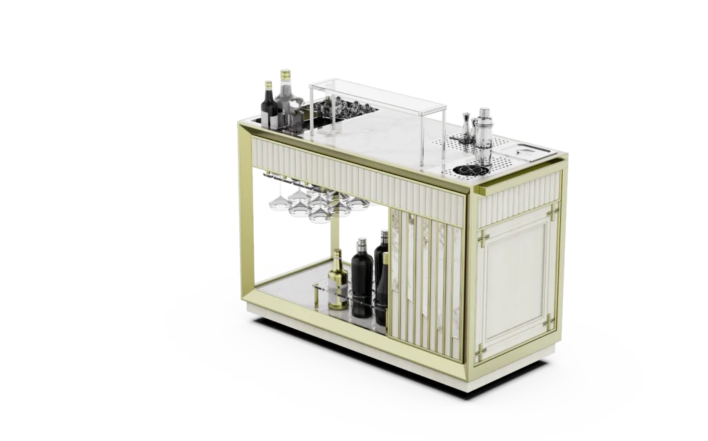Beverage Service Cart - Cocktail Mixing