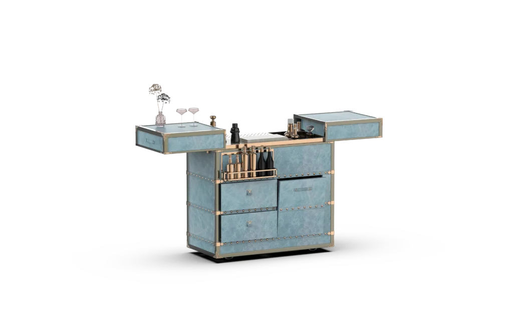 Convertible Bar Service Trolley — Design A